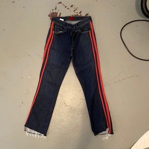 Crop Fit-Flare Jeans